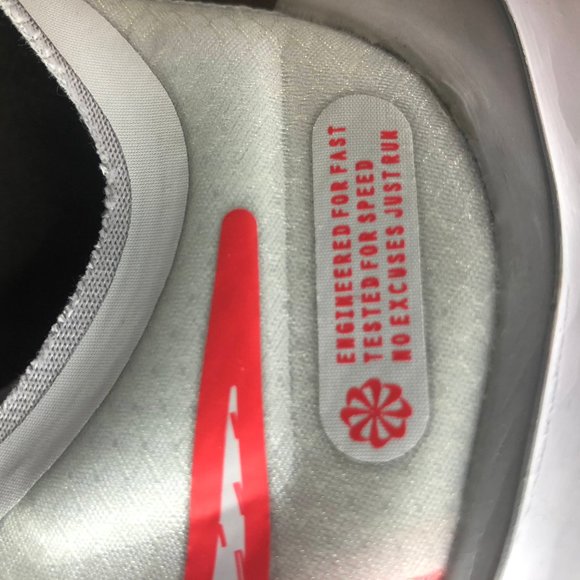 Nike Zoom Gravity Grey Red White Womens Running Sh - Picture 9 of 16